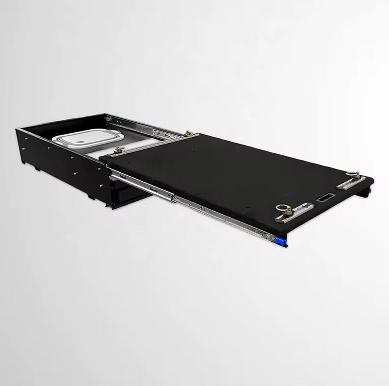 Camp Cargo Box Kitchen With Slide Out Sink, Cooking Shelf and Work Station - Image 10