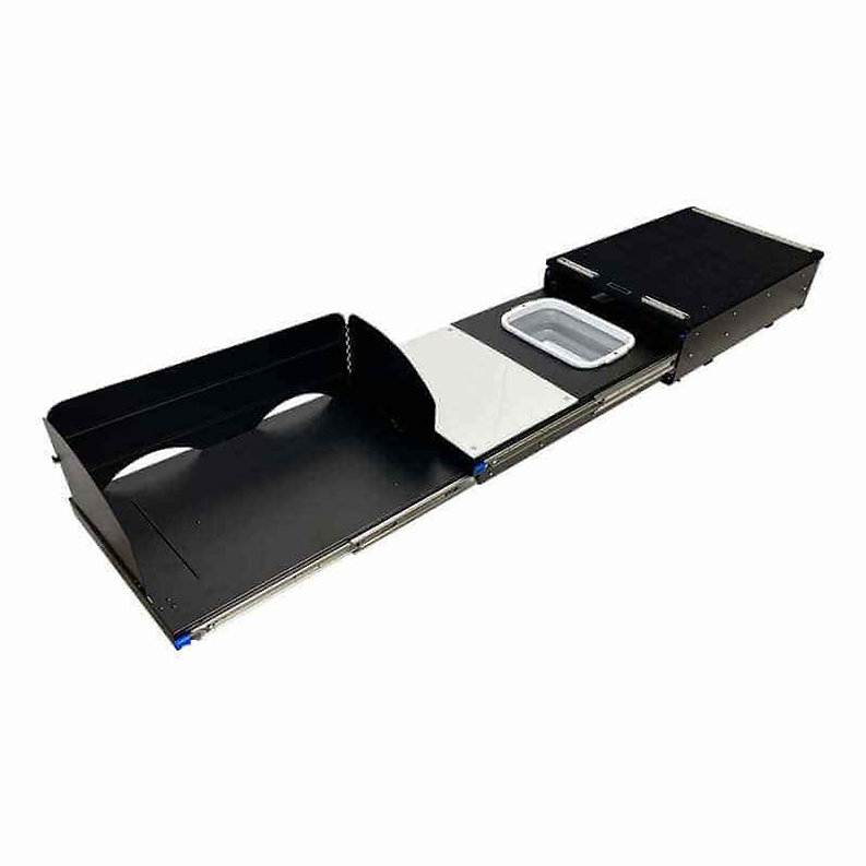 Camp Cargo Box Kitchen With Slide Out Sink, Cooking Shelf and Work Station - Image 9