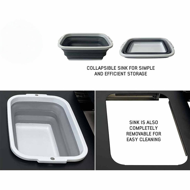 Camp Cargo Box Kitchen With Slide Out Sink, Cooking Shelf and Work Station - Image 7