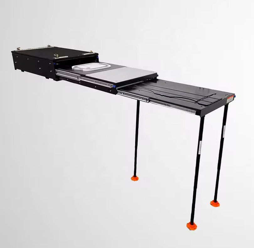 Camp Cargo Box Kitchen With Slide Out Sink, Cooking Shelf and Work Station - Image 3