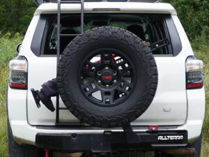 Hitch Mounted Tire Rack